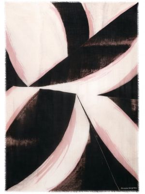 Fular din cașmir cu imprimeu abstract Alexander Mcqueen