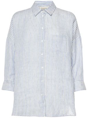 Svītrainas lina krekls Weekend Max Mara balts