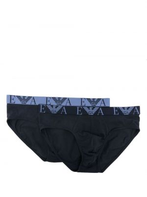 Pamuklu boxer Emporio Armani mavi