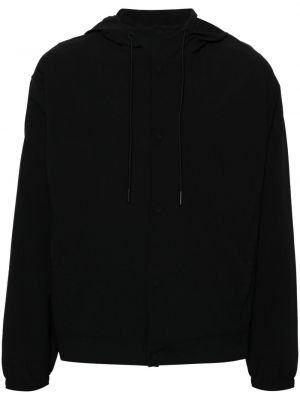Αντιανεμικό μπουφάν με κουκούλα Calvin Klein μαύρο