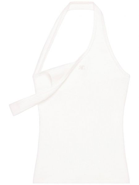 Asymmetrisk tanktop Courreges hvid