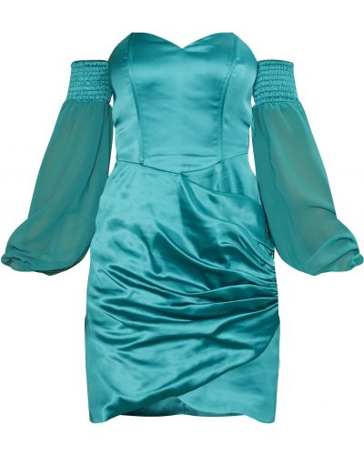 Коктейлна рокля Chi Chi London зелено