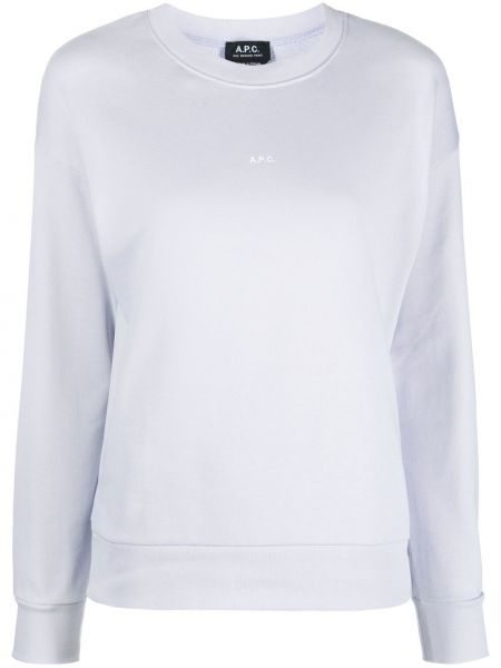 Rund hals trykt sweatshirt A.p.c. lilla