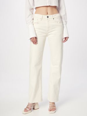 Džínsy Mud Jeans biela