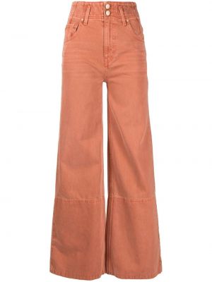 Jeans baggy Ulla Johnson arancione