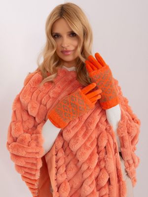 Rukavice Fashionhunters oranžové