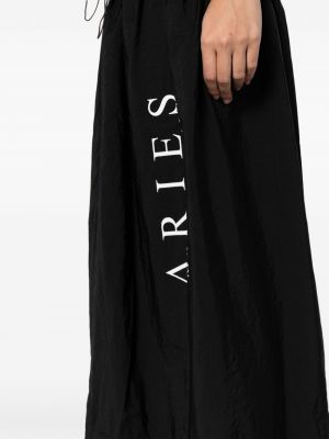 Dlouhá sukně s potiskem Aries černé