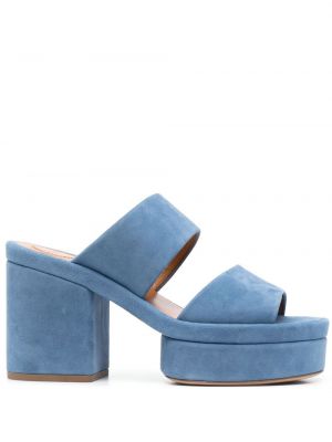 Sandały zamszowe Chloe niebieskie