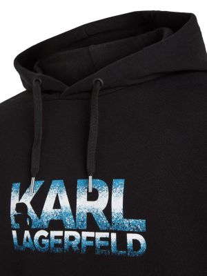 Hoodie à imprimé Karl Lagerfeld noir