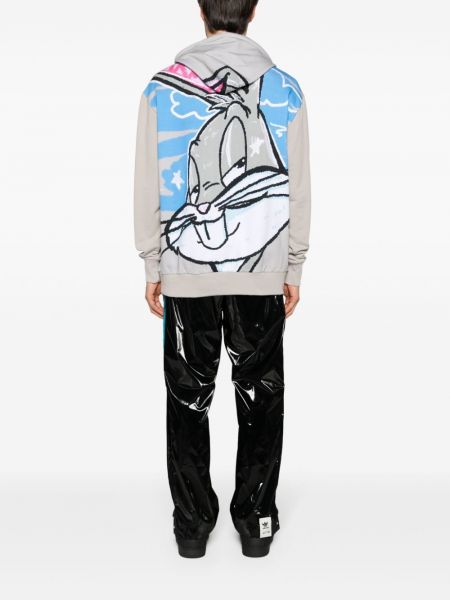 Strick hoodie mit print Iceberg grau