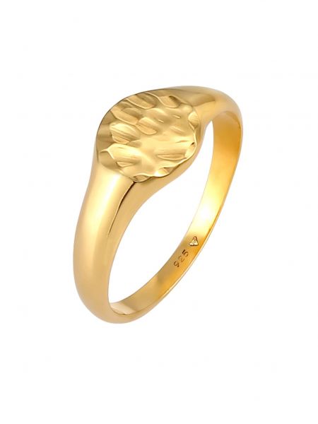 Strieborný prsteň Elli zlatá