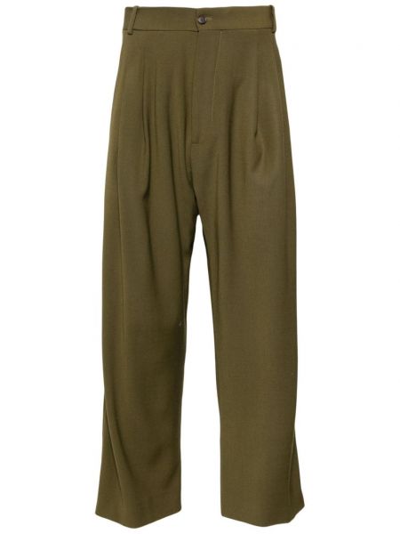 Pantaloni plisate Hed Mayner verde