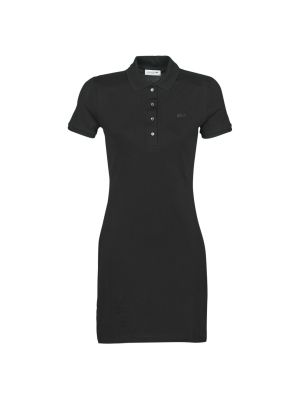 Slim fit mini šaty Lacoste černé