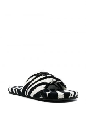 Zehentrenner mit print mit zebra-muster Tom Ford schwarz
