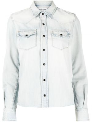 Camicia jeans Saint Laurent blu