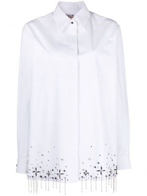 Памучна риза Nuè бяло