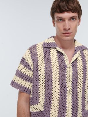 Camisa de algodón Bode violeta