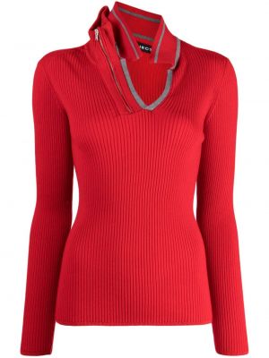 Асиметричен пуловер Y Project червено