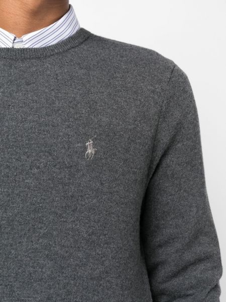 Pullover di lana Polo Ralph Lauren grigio
