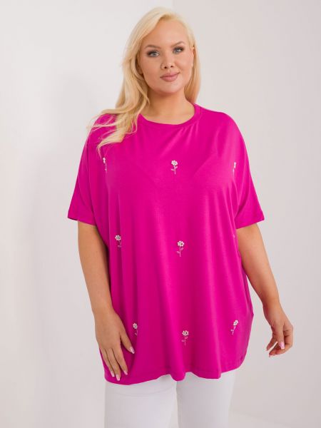 Bluză cu model floral oversize cu croială lejeră Fashionhunters