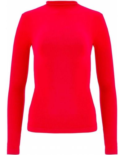 Плетен пуловер Ferragamo червено