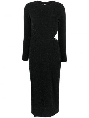Večerné šaty Karl Lagerfeld čierna