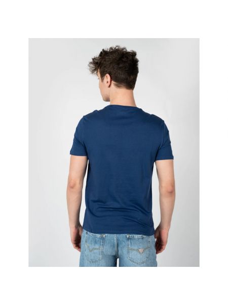 T-shirt mit rundem ausschnitt Guess blau