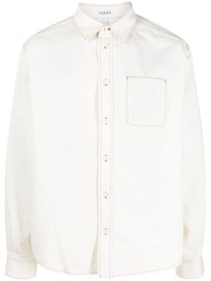 Риза с джобове Loewe бяло