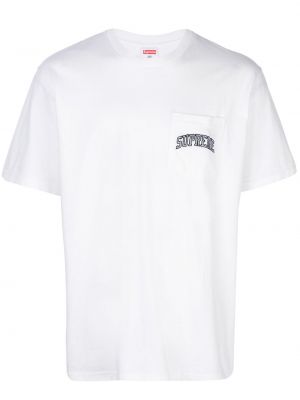 Camiseta con bolsillos Supreme blanco