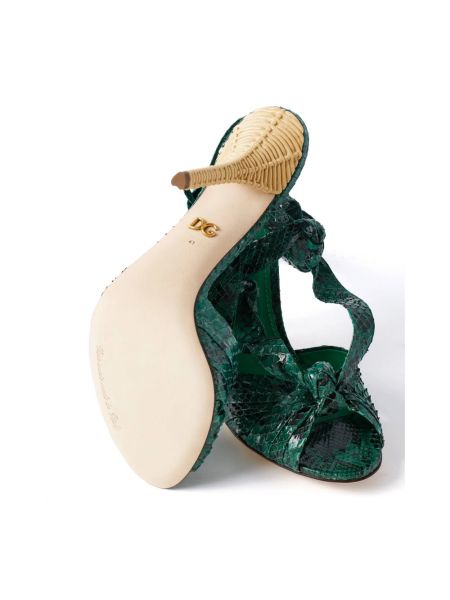 Calzado de estampado de serpiente Dolce & Gabbana verde