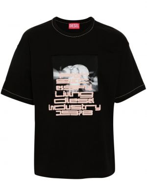 T-shirt Diesel sort