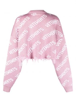 Sweter Vetements różowy