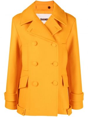 Палто с копчета Jil Sander оранжево