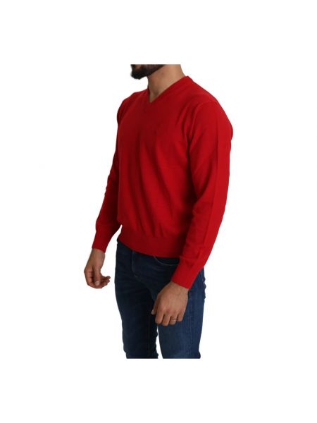 Jersey con bordado de lana de tela jersey Billionaire rojo