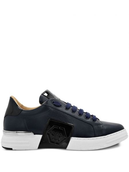 Spitzen schnür sneaker Philipp Plein blau