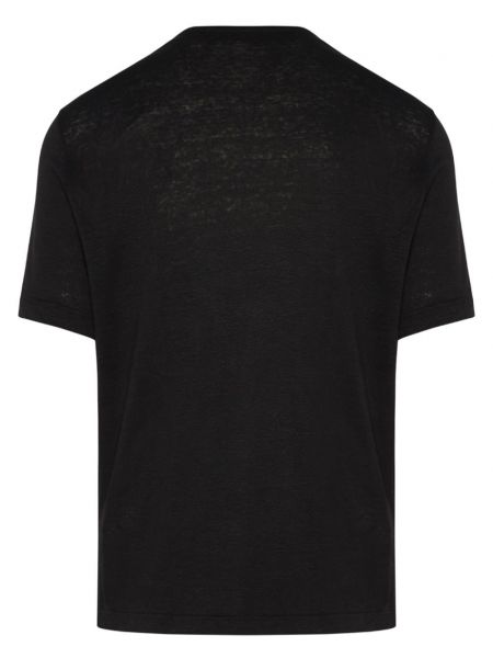 Einfarbige t-shirt Barba schwarz