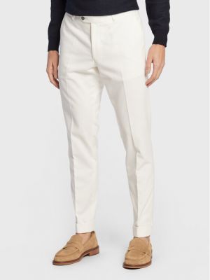 Chino панталони slim Oscar Jacobson бяло