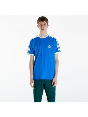 Pruhované tričko Adidas Originals modré