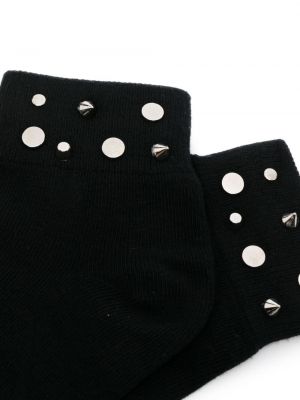 Medvilninės kojines su spygliais Maje juoda