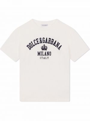 Tričko Dolce & Gabbana Kids, bílá