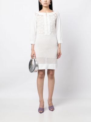 Sukienka koronkowa Christian Dior biała