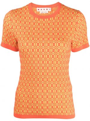 Тениска Marni оранжево