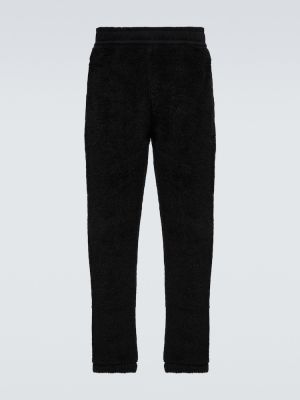 Pantaloni sport din fleece Burberry negru