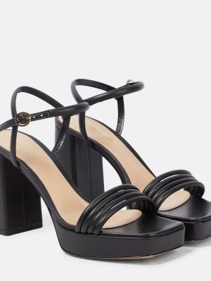 Læder mules Gianvito Rossi sort