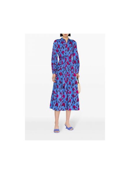 Sukienka midi Diane Von Furstenberg niebieska