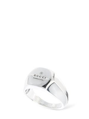 Srebrny pierścionek Gucci