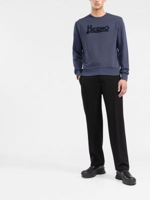 Sweatshirt mit print Herno blau