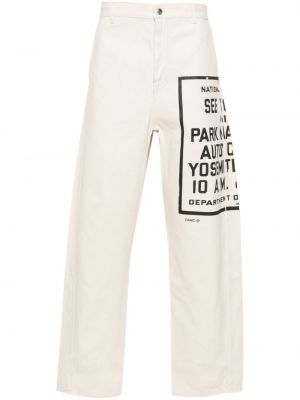 Relaxed панталон Oamc бяло