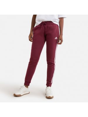Pantalones a rayas Adidas Sportswear rojo