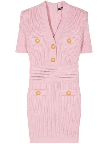 Φόρεμα pencil Balmain ροζ